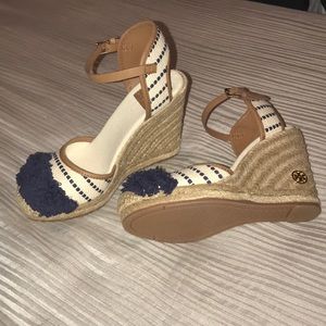 Tory Burch Shaw Wedge Espadrilles. Brand New. 7.5